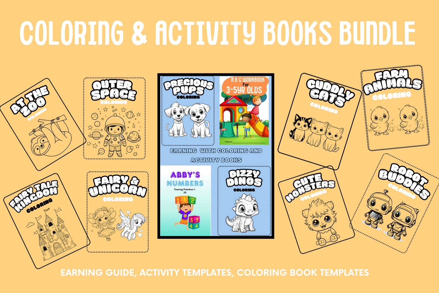 Earning Online with Coloring and Activity Books Bundle